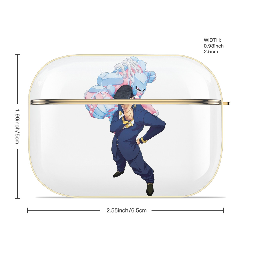 ジョジョの奇妙な冒険 ひがしかた じょうすけ JoJo's Bizarre Adventure Higashikata Josuke 【AirPods Pro用】ハードシェル保護ケース｜耐衝撃・防指紋・カラビナ付き商品仕様