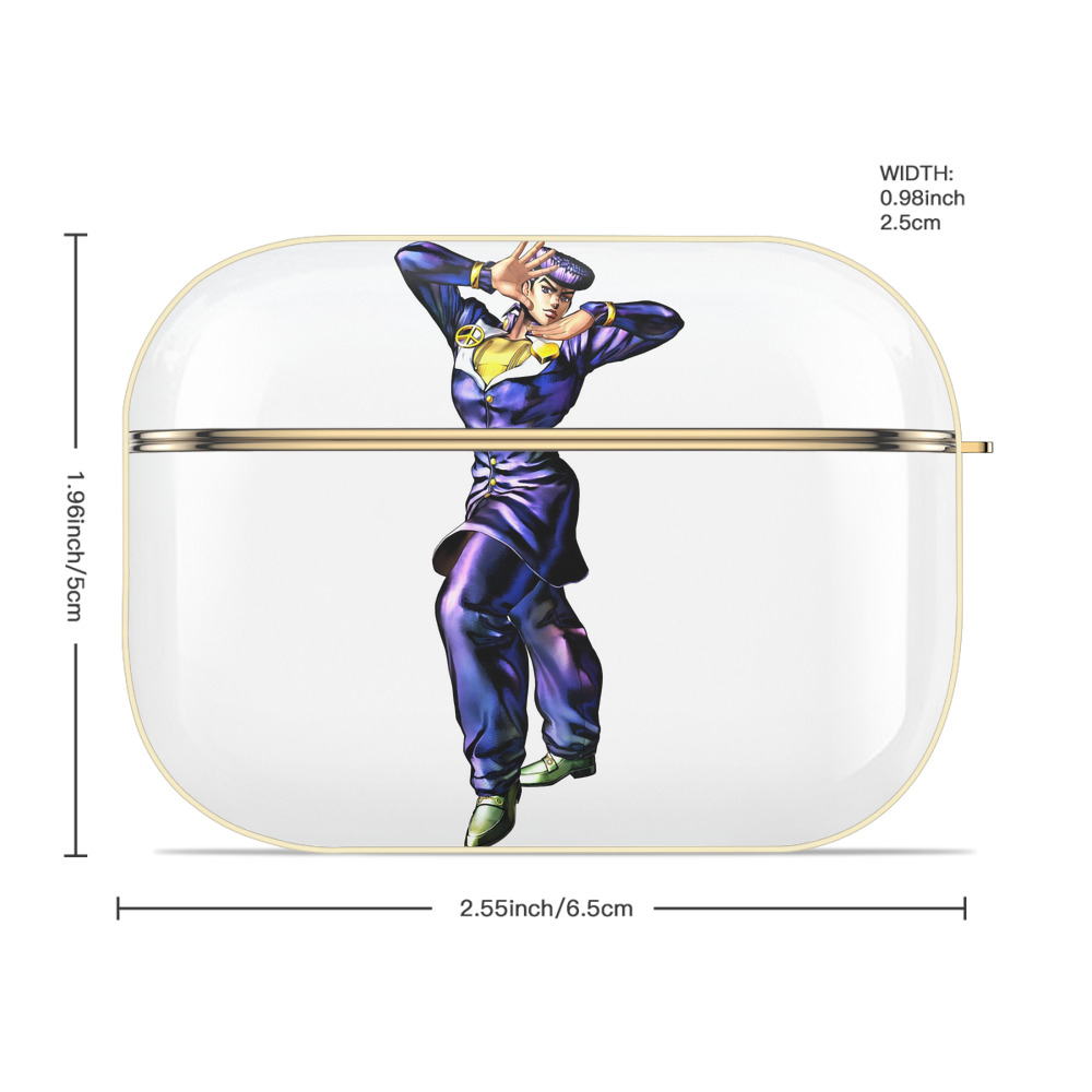 ジョジョの奇妙な冒険 ひがしかた じょうすけ JoJo's Bizarre Adventure Higashikata Josuke 【AirPods Pro用】ハードシェル保護ケース｜耐衝撃・防指紋・カラビナ付き商品仕様