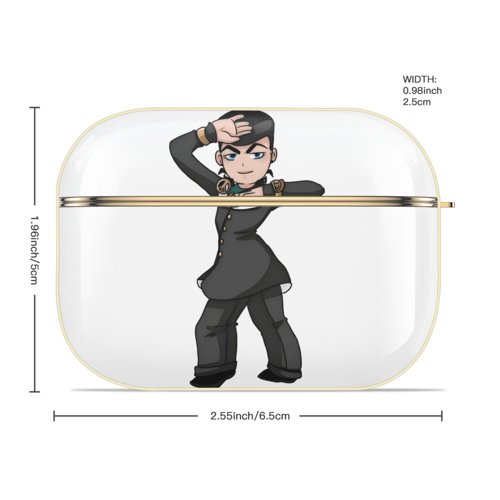ジョジョの奇妙な冒険 ひがしかた じょうすけ JoJo's Bizarre Adventure Higashikata Josuke 【AirPods Pro用】ハードシェル保護ケース｜耐衝撃・防指紋・カラビナ付き商品仕様
