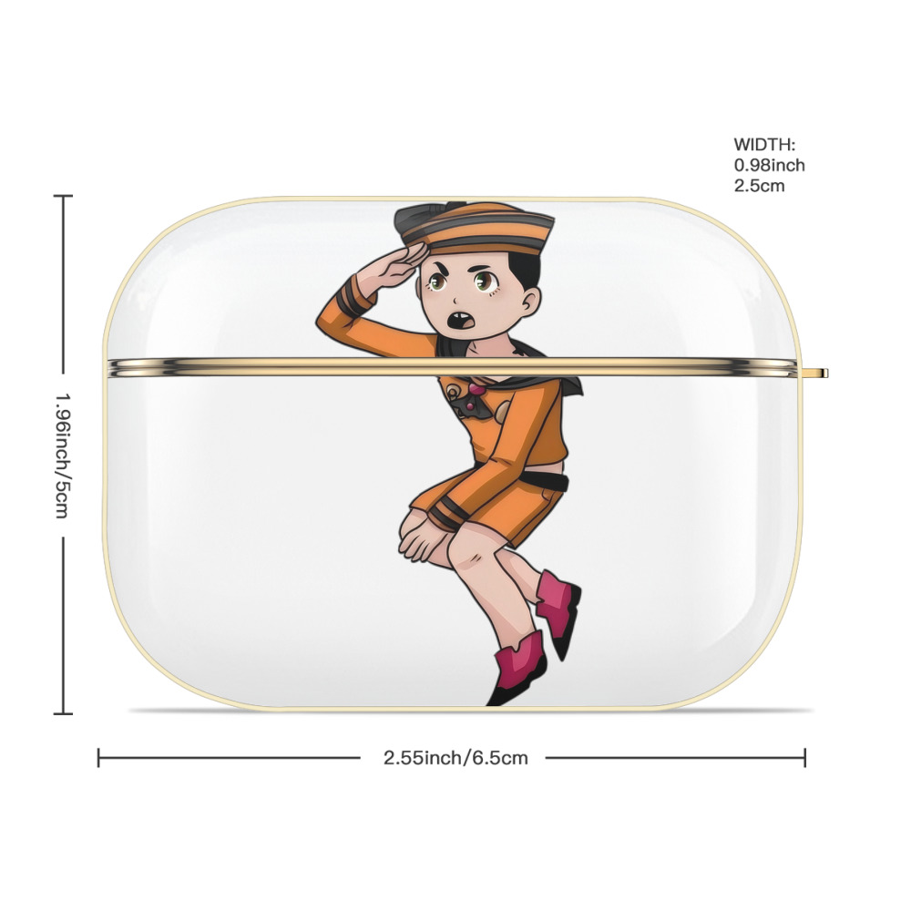 ジョジョの奇妙な冒険 東方定助 JoJo's Bizarre Adventure Higashikata Josuke 【AirPods Pro用】ハードシェル保護ケース｜耐衝撃・防指紋・カラビナ付き商品仕様