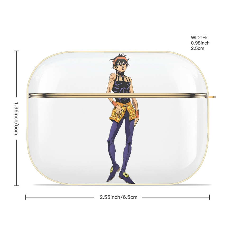 ジョジョの奇妙な冒険 ナランチャ?ギルガ JoJo's Bizarre Adventure Narancia Ghirga 【AirPods Pro用】ハードシェル保護ケース｜耐衝撃・防指紋・カラビナ付き商品仕様