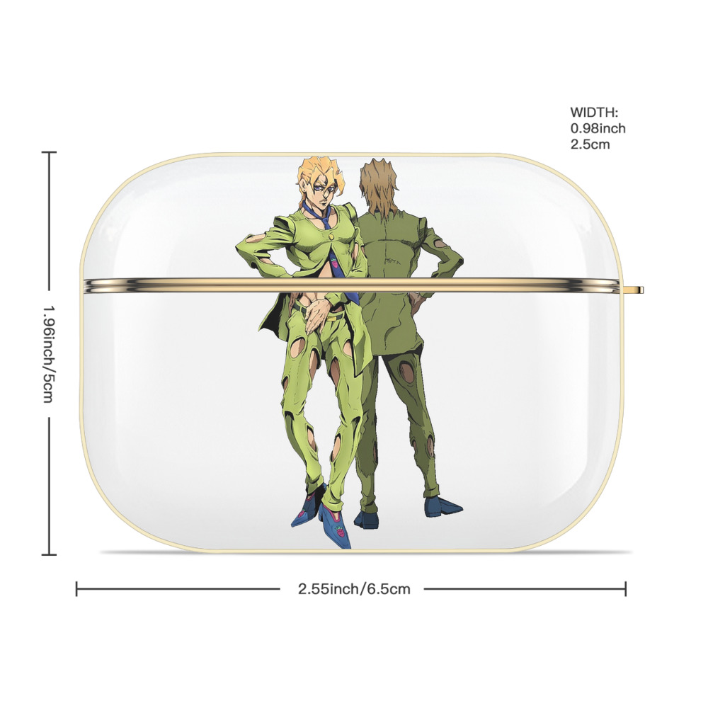 ジョジョの奇妙な冒険 パンナコッタ?フー JoJo's Bizarre Adventure Pannacotta Fugo 【AirPods Pro用】ハードシェル保護ケース｜耐衝撃・防指紋・カラビナ付き商品仕様