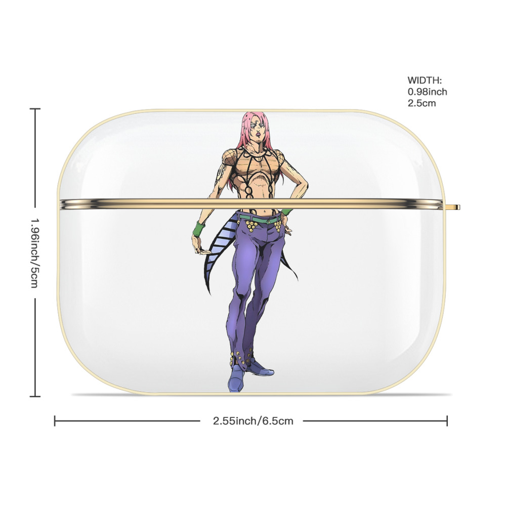 ジョジョの奇妙な冒険 ビネガー?ドッピオ JoJo's Bizarre Adventure Vinegar Doppio 【AirPods Pro用】ハードシェル保護ケース｜耐衝撃・防指紋・カラビナ付き商品仕様