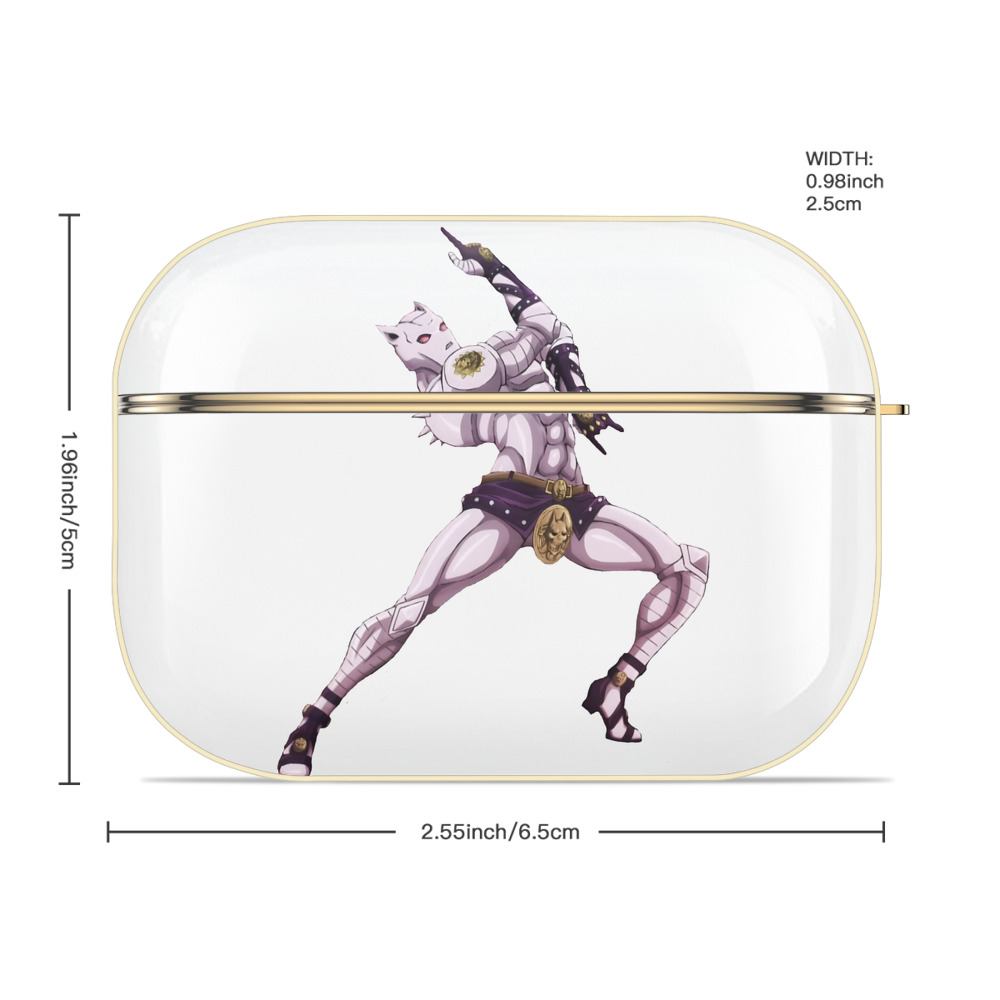 ジョジョの奇妙な冒険 きら よしかげ JoJo's Bizarre Adventure Kira Yoshikage 【AirPods Pro用】ハードシェル保護ケース｜耐衝撃・防指紋・カラビナ付き商品仕様