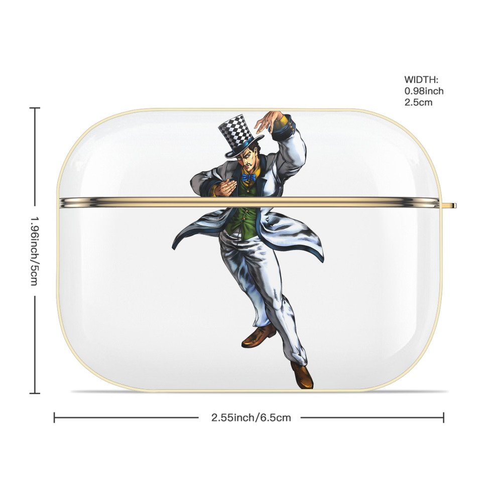 ジョジョの奇妙な冒険 ウィル?アントニオ?ツェペリ JoJo's Bizarre Adventure Will Anthonio Zeppeli 【AirPods Pro用】ハードシェル保護ケース｜耐衝撃・防指紋・カラビナ付き商品仕様