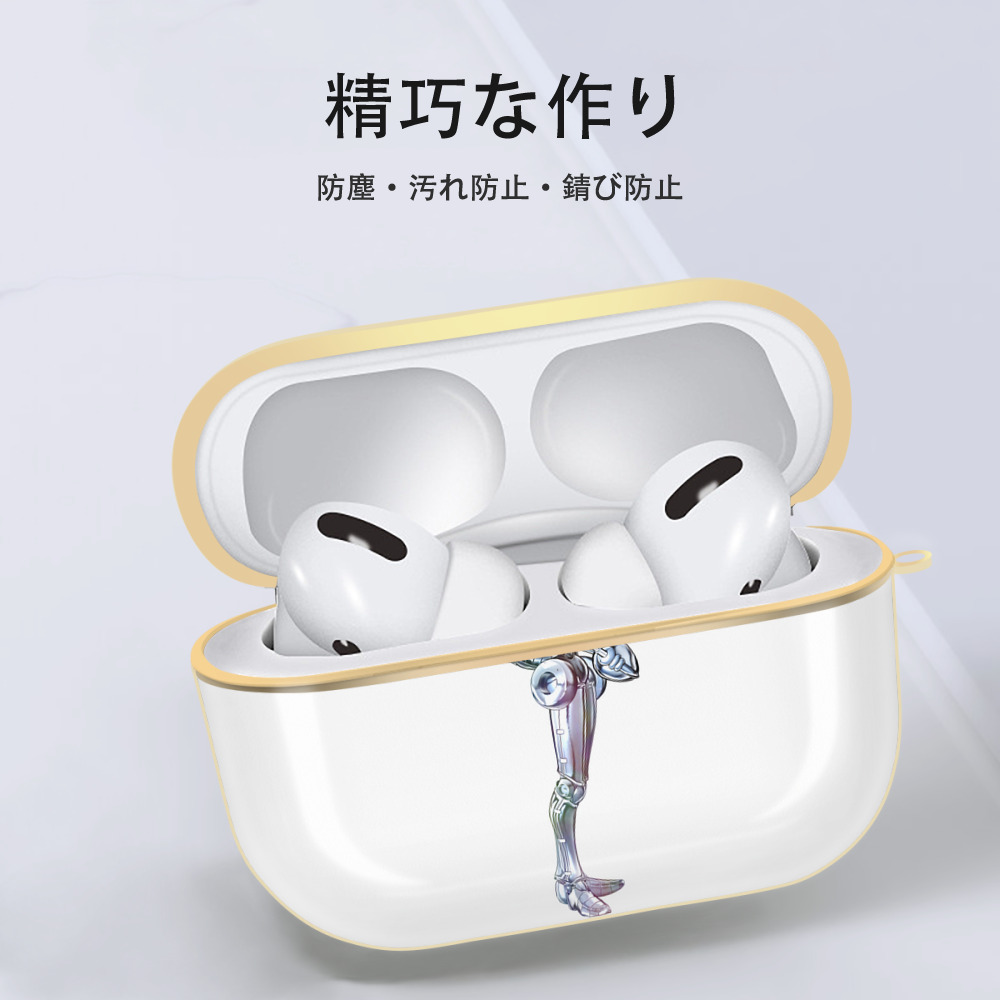 ジョジョの奇妙な冒険 ジャン＝ピエール?ポルナレフ JoJo's Bizarre Adventure Jan Pierre Polnareff 【AirPods Pro用】ハードシェル保護ケース｜耐衝撃・防指紋・カラビナ付き商品仕様
