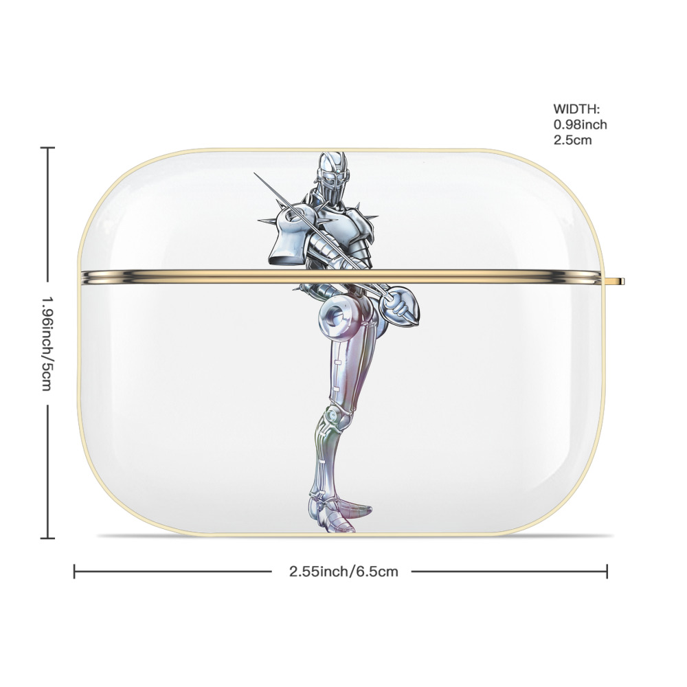 ジョジョの奇妙な冒険 ジャン＝ピエール?ポルナレフ JoJo's Bizarre Adventure Jan Pierre Polnareff 【AirPods Pro用】ハードシェル保護ケース｜耐衝撃・防指紋・カラビナ付き商品仕様