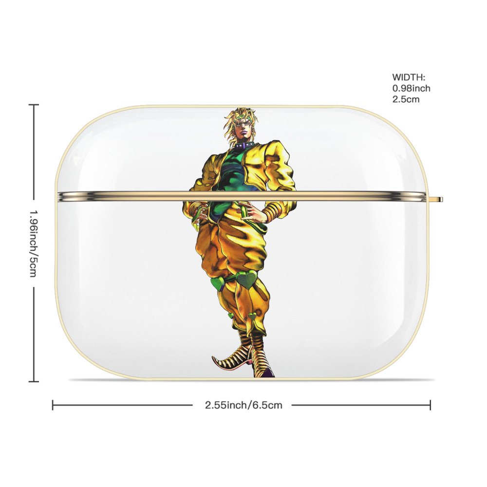 ジョジョの奇妙な冒険 ディオ?ブランドー JoJo's Bizarre Adventure Dio Brando 【AirPods Pro用】ハードシェル保護ケース｜耐衝撃・防指紋・カラビナ付き商品仕様