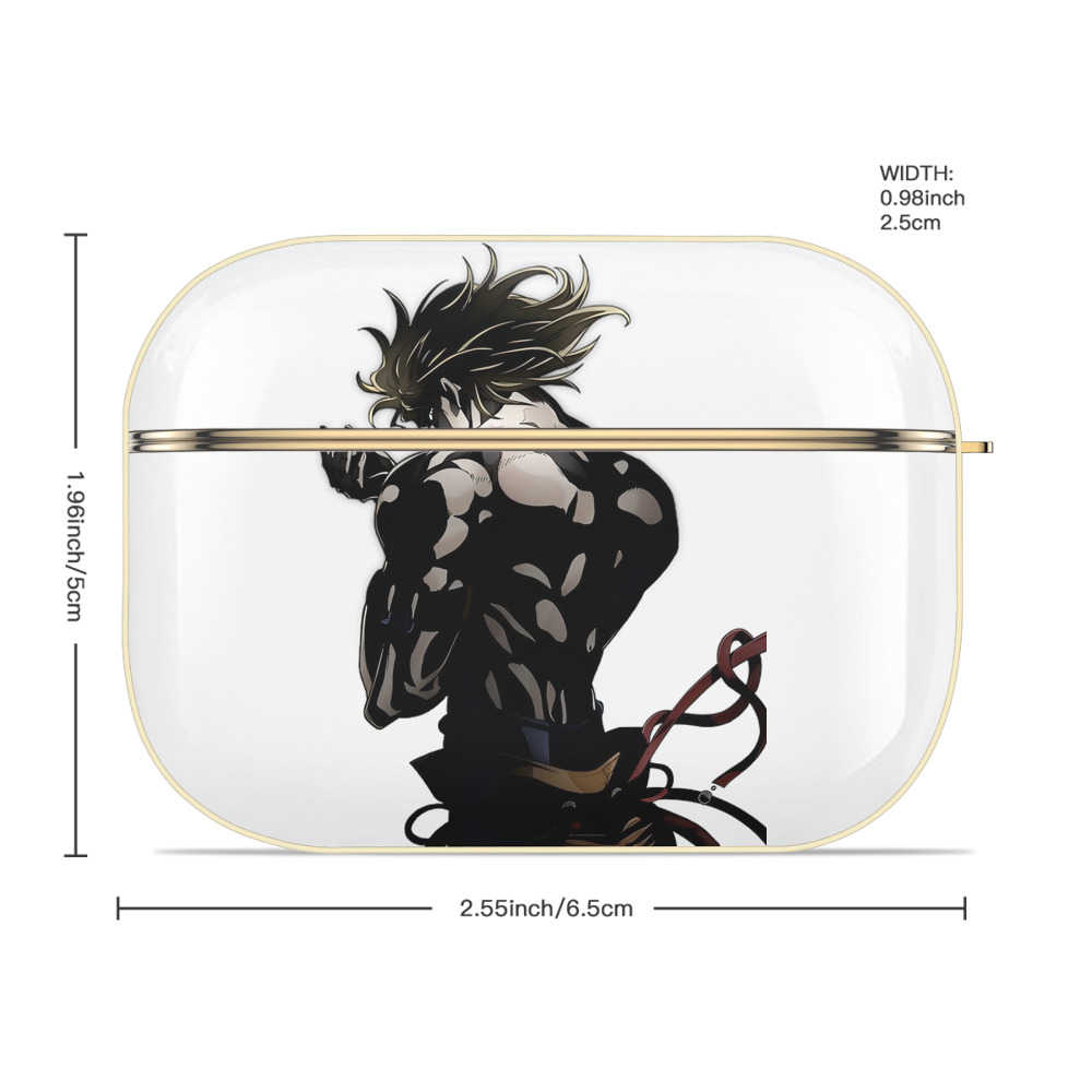 ジョジョの奇妙な冒険 ディオ?ブランドー JoJo's Bizarre Adventure Dio Brando 【AirPods Pro用】ハードシェル保護ケース｜耐衝撃・防指紋・カラビナ付き商品仕様