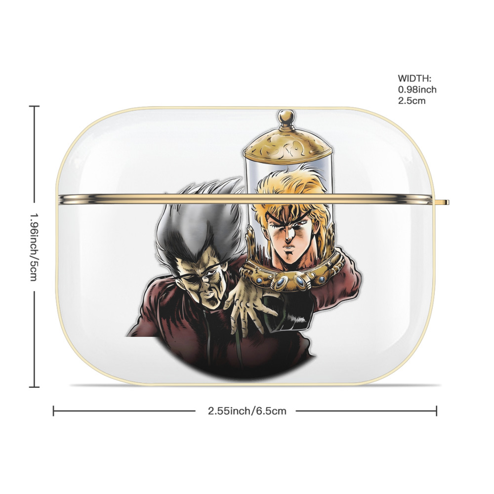 ジョジョの奇妙な冒険 ディオ?ブランドー JoJo's Bizarre Adventure Dio Brando 【AirPods Pro用】ハードシェル保護ケース｜耐衝撃・防指紋・カラビナ付き商品仕様