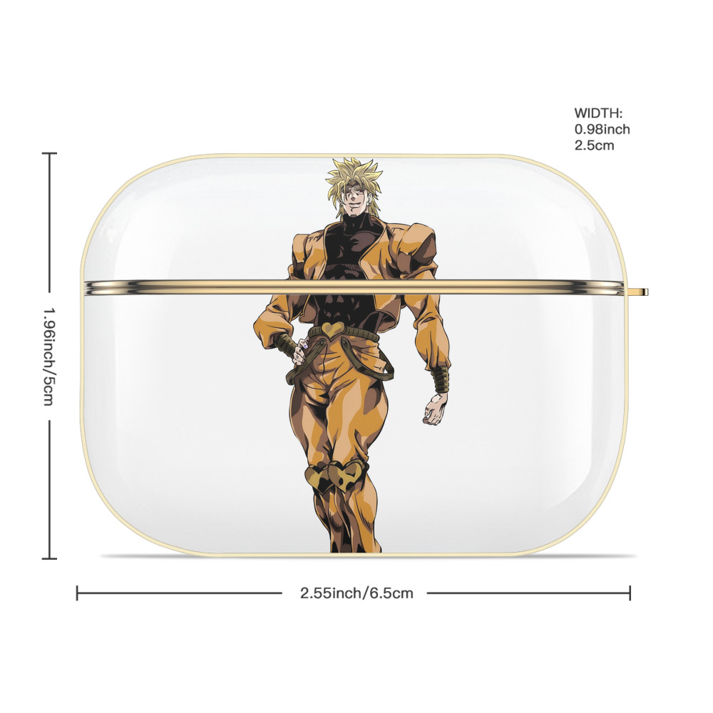 ジョジョの奇妙な冒険 ディオ?ブランドー JoJo's Bizarre Adventure Dio Brando 【AirPods Pro用】ハードシェル保護ケース｜耐衝撃・防指紋・カラビナ付き商品仕様