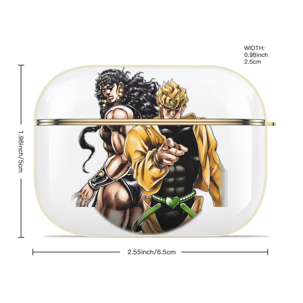 ジョジョの奇妙な冒険 ディオ?ブランドー JoJo's Bizarre Adventure Dio Brando 【AirPods Pro用】ハードシェル保護ケース｜耐衝撃・防指紋・カラビナ付き商品仕様
