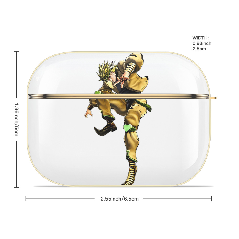 ジョジョの奇妙な冒険 ディオ?ブランドー JoJo's Bizarre Adventure Dio Brando 【AirPods Pro用】ハードシェル保護ケース｜耐衝撃・防指紋・カラビナ付き商品仕様