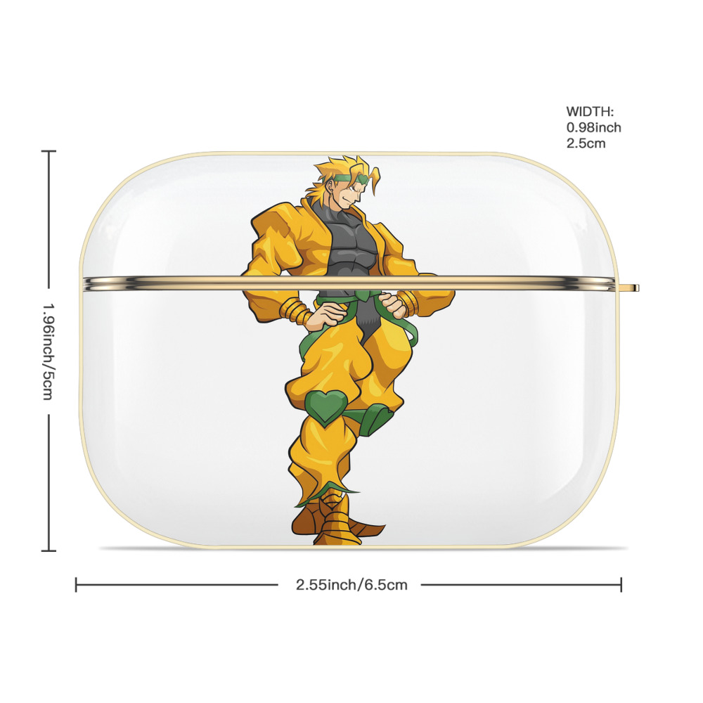 ジョジョの奇妙な冒険 ディオ?ブランドー JoJo's Bizarre Adventure Dio Brando 【AirPods Pro用】ハードシェル保護ケース｜耐衝撃・防指紋・カラビナ付き商品仕様