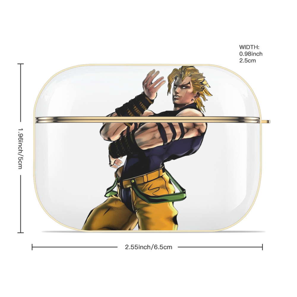 ジョジョの奇妙な冒険 ディオ?ブランドー JoJo's Bizarre Adventure Dio Brando 【AirPods Pro用】ハードシェル保護ケース｜耐衝撃・防指紋・カラビナ付き商品仕様