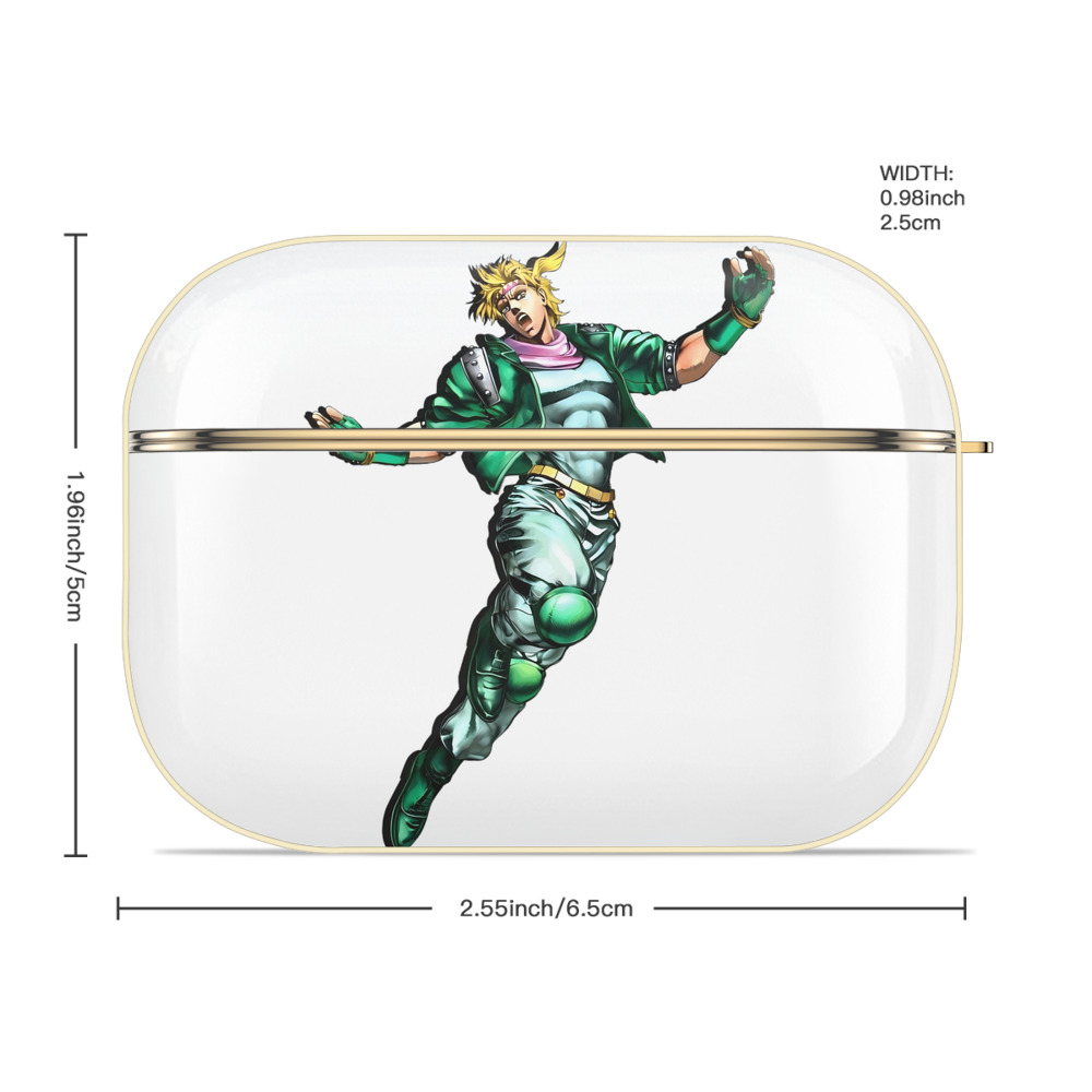ジョジョの奇妙な冒険 ディオ?ブランドー JoJo's Bizarre Adventure Dio Brando 【AirPods Pro用】ハードシェル保護ケース｜耐衝撃・防指紋・カラビナ付き商品仕様