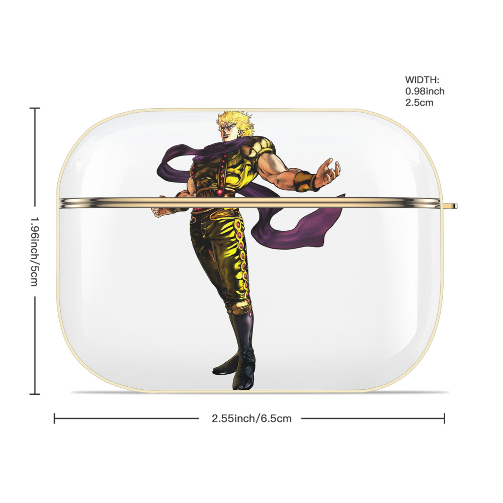 ジョジョの奇妙な冒険 ディオ?ブランドー JoJo's Bizarre Adventure Dio Brando 【AirPods Pro用】ハードシェル保護ケース｜耐衝撃・防指紋・カラビナ付き商品仕様