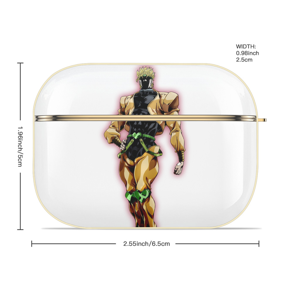 ジョジョの奇妙な冒険 ディオ?ブランドー JoJo's Bizarre Adventure Dio Brando 【AirPods Pro用】ハードシェル保護ケース｜耐衝撃・防指紋・カラビナ付き商品仕様