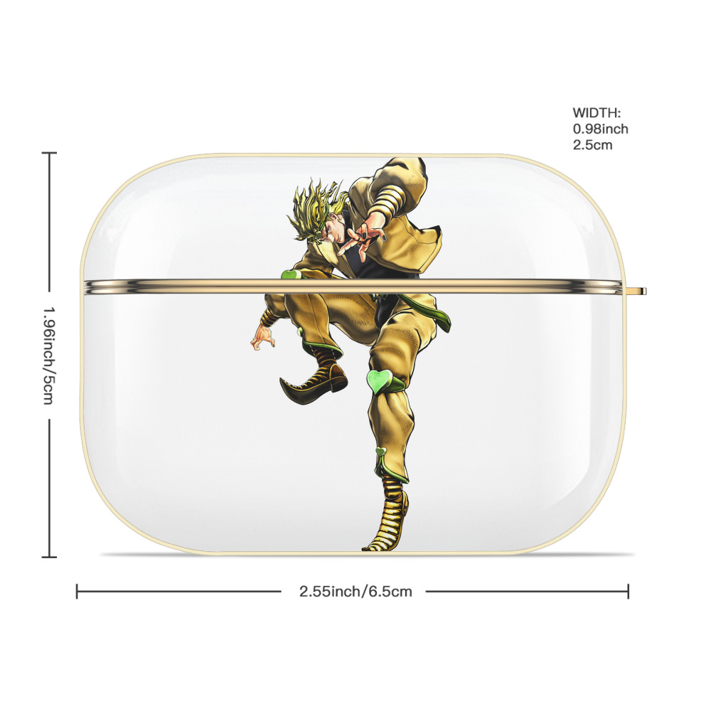 ジョジョの奇妙な冒険 ディオ?ブランドー JoJo's Bizarre Adventure Dio Brando 【AirPods Pro用】ハードシェル保護ケース｜耐衝撃・防指紋・カラビナ付き商品仕様