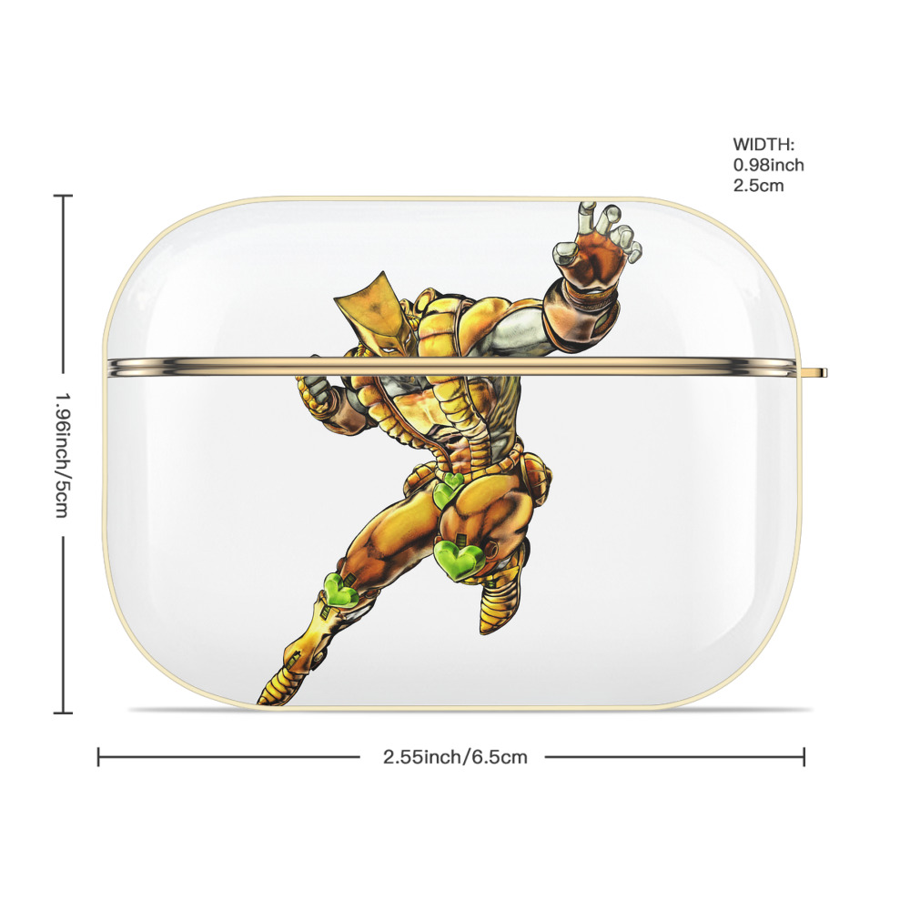 ジョジョの奇妙な冒険 ディオ?ブランドー JoJo's Bizarre Adventure Dio Brando 【AirPods Pro用】ハードシェル保護ケース｜耐衝撃・防指紋・カラビナ付き商品仕様
