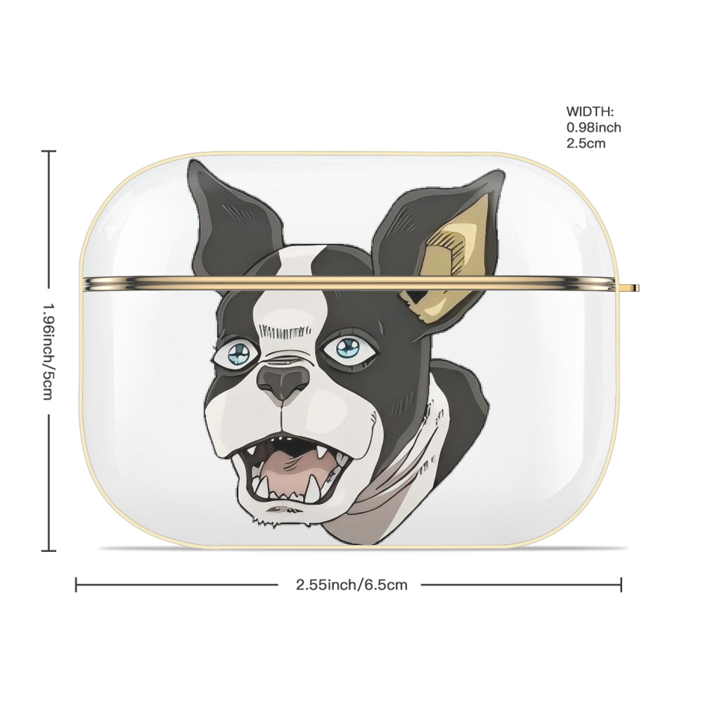 ジョジョの奇妙な冒険 イギー JoJo's Bizarre Adventure Iggy 【AirPods Pro用】ハードシェル保護ケース｜耐衝撃・防指紋・カラビナ付き商品仕様
