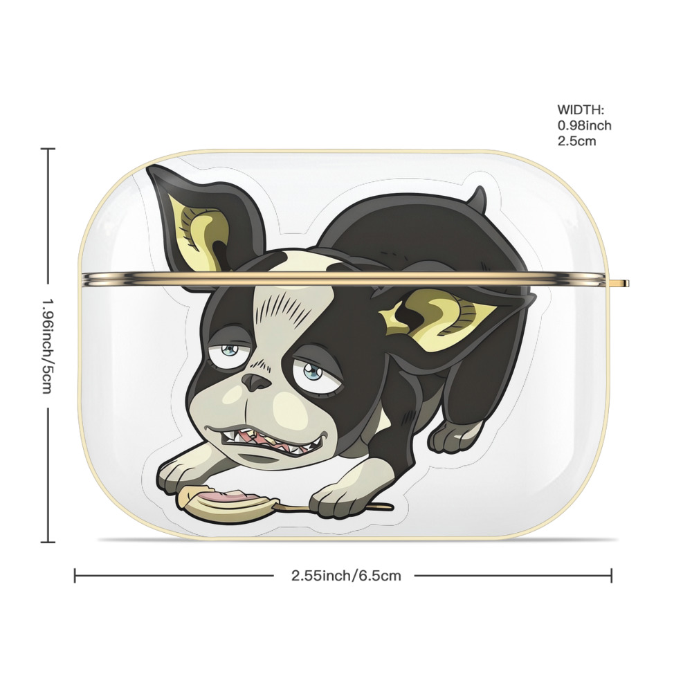 ジョジョの奇妙な冒険 イギー JoJo's Bizarre Adventure Iggy 【AirPods Pro用】ハードシェル保護ケース｜耐衝撃・防指紋・カラビナ付き商品仕様