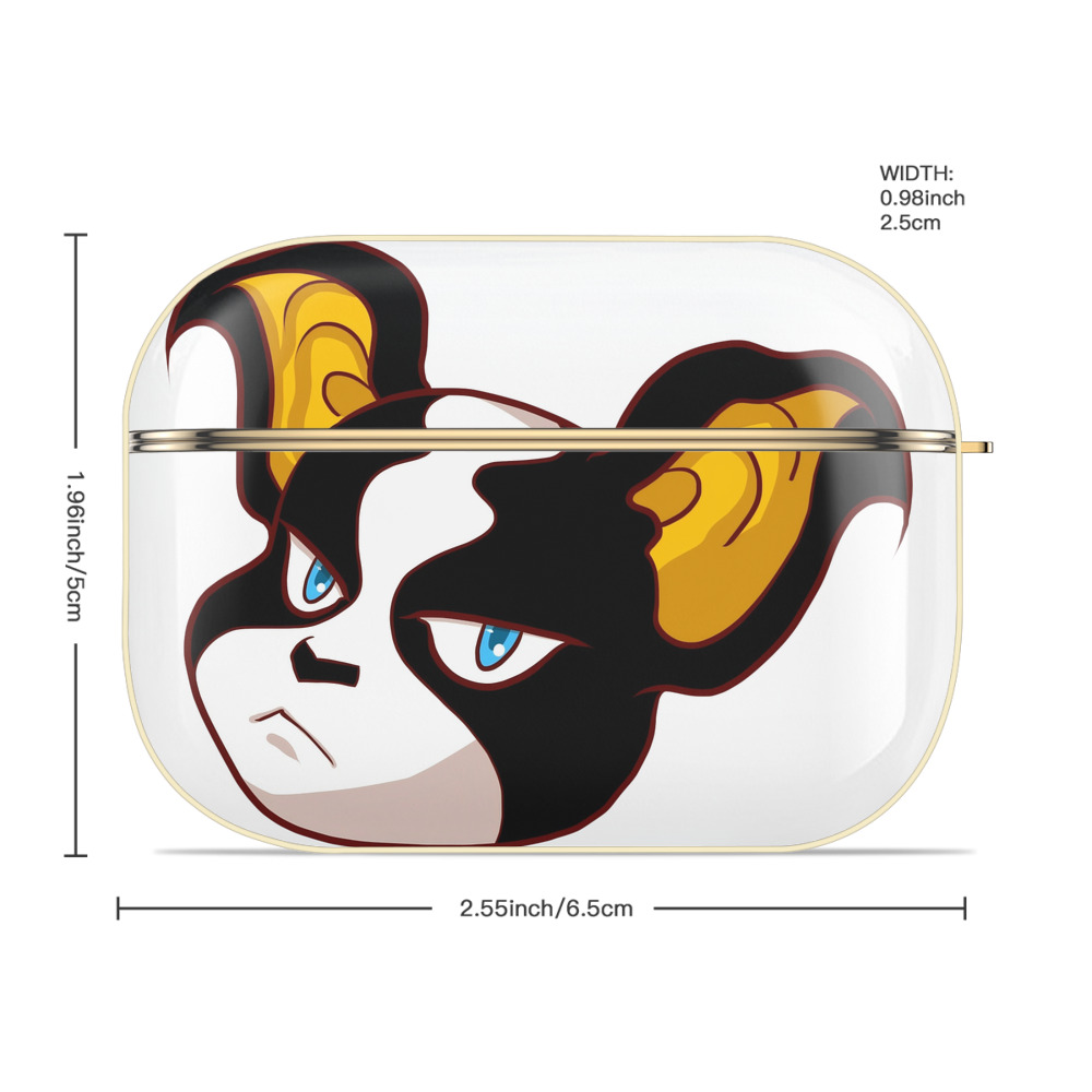ジョジョの奇妙な冒険 イギー JoJo's Bizarre Adventure Iggy 【AirPods Pro用】ハードシェル保護ケース｜耐衝撃・防指紋・カラビナ付き商品仕様