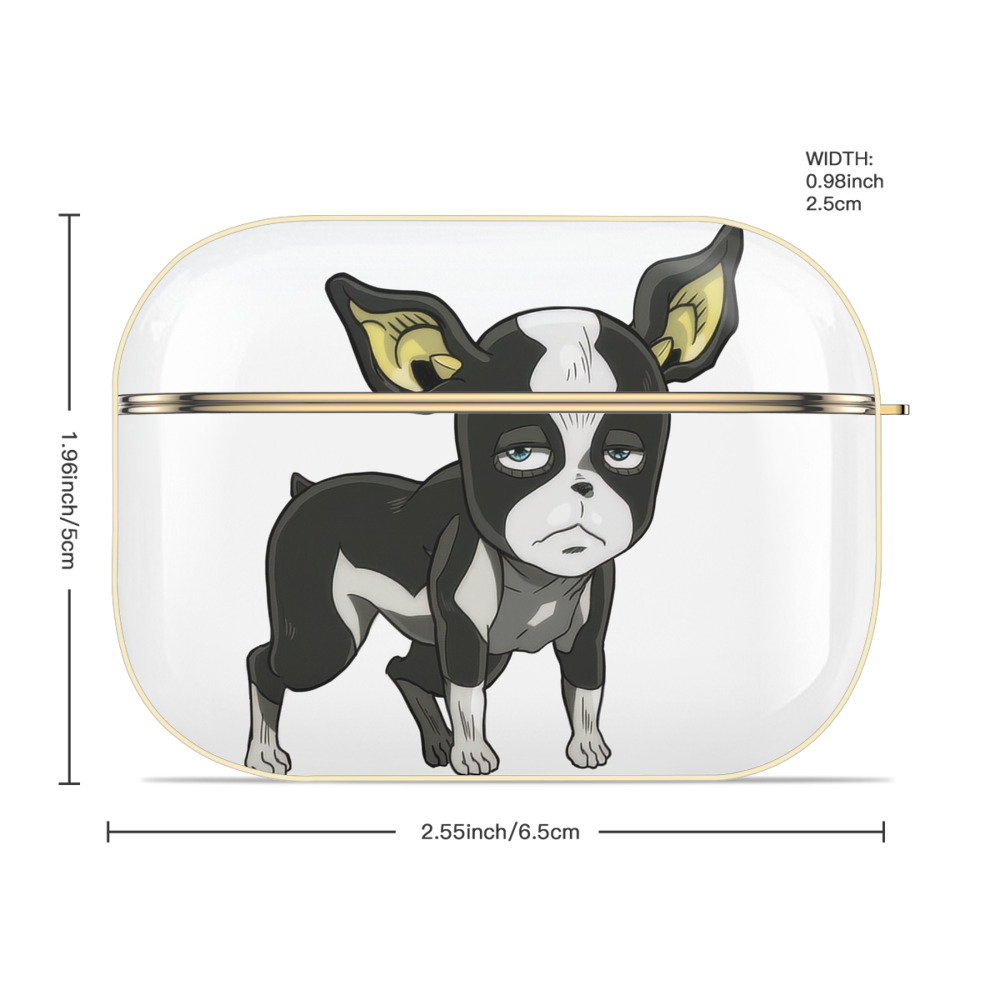 ジョジョの奇妙な冒険 イギー JoJo's Bizarre Adventure Iggy 【AirPods Pro用】ハードシェル保護ケース｜耐衝撃・防指紋・カラビナ付き商品仕様