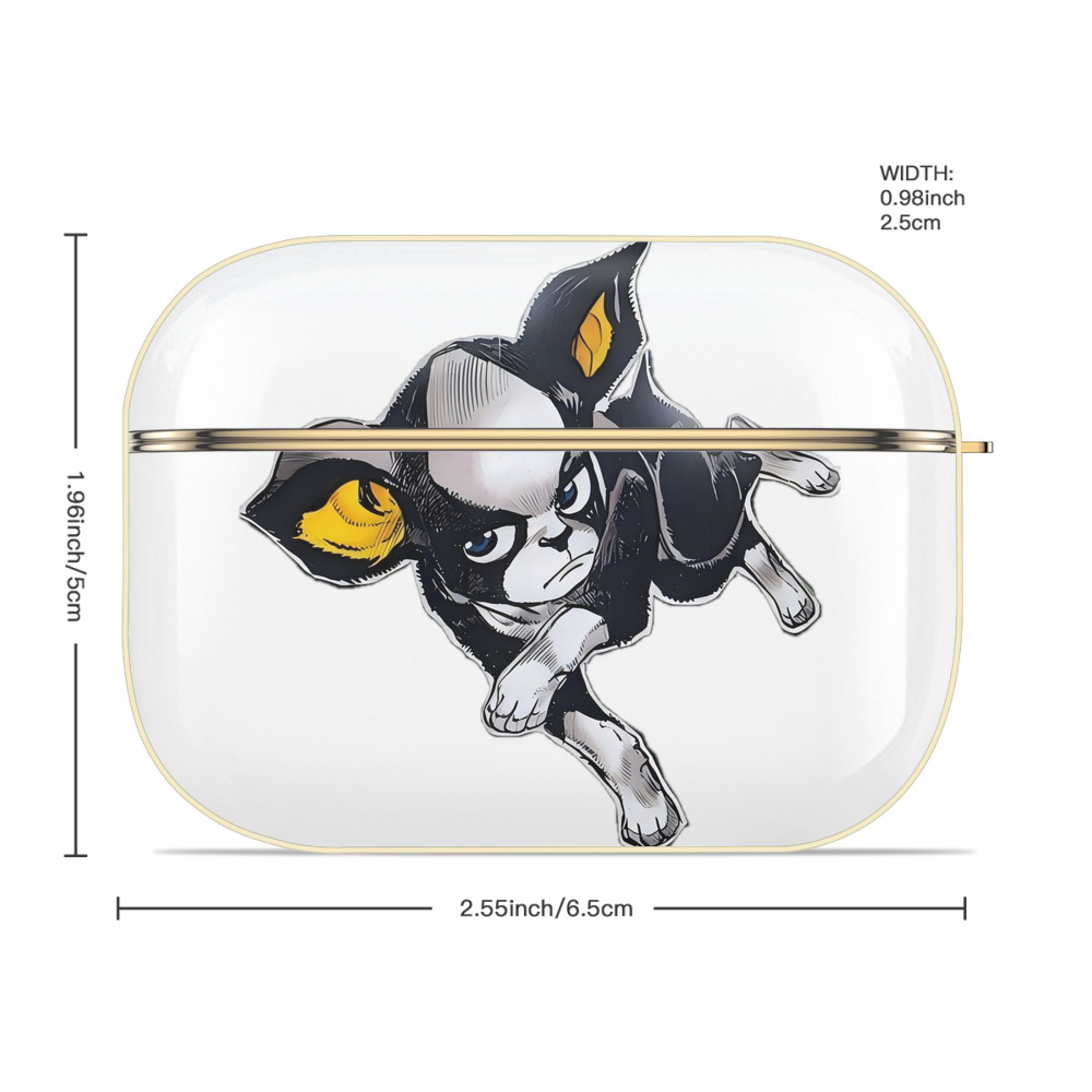 ジョジョの奇妙な冒険 イギー JoJo's Bizarre Adventure Iggy 【AirPods Pro用】ハードシェル保護ケース｜耐衝撃・防指紋・カラビナ付き商品仕様