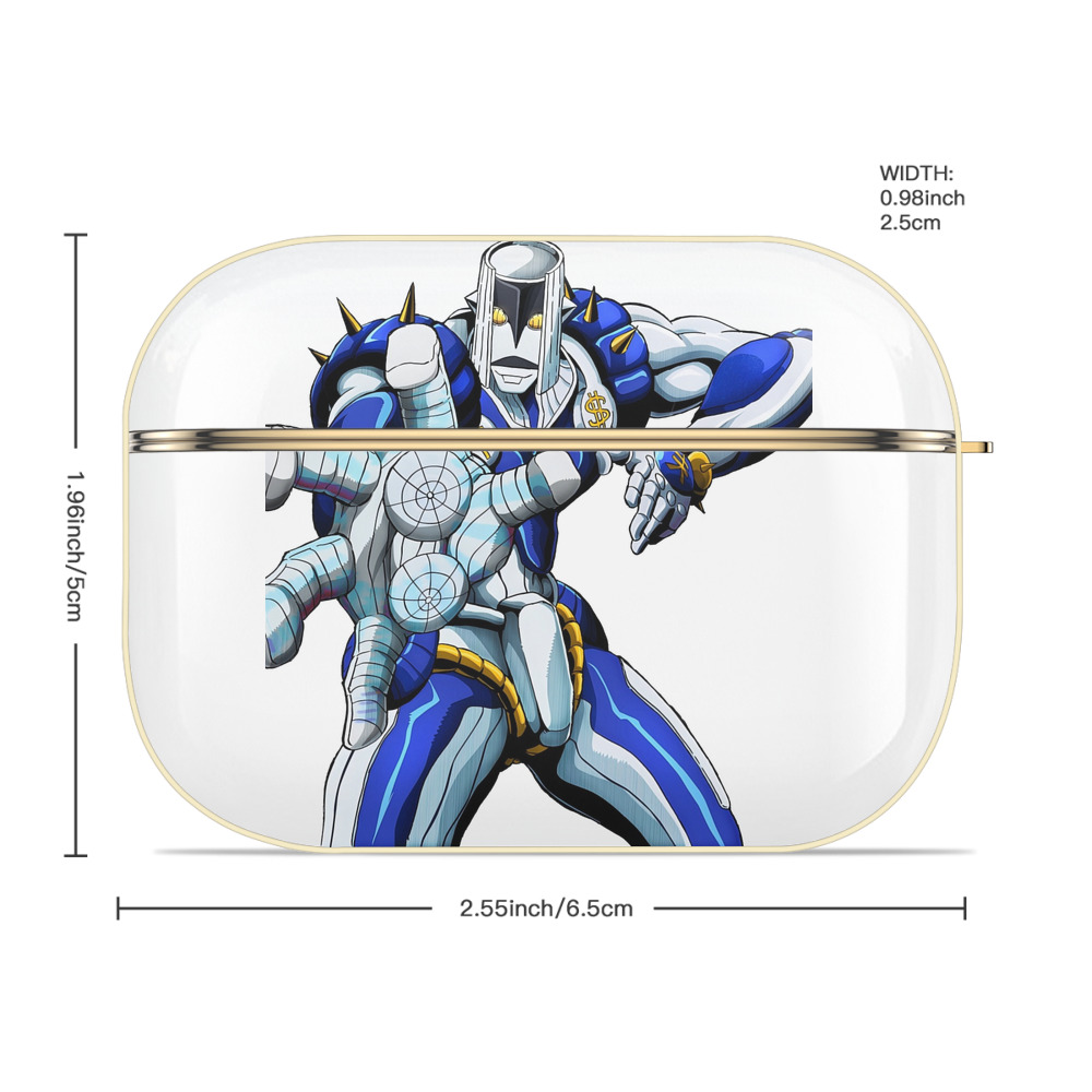 ジョジョの奇妙な冒険 虹村億泰 にじむら おくやす JoJo's Bizarre Adventure Nijimura Okuyasu 【AirPods Pro用】ハードシェル保護ケース｜耐衝撃・防指紋・カラビナ付き商品仕様
