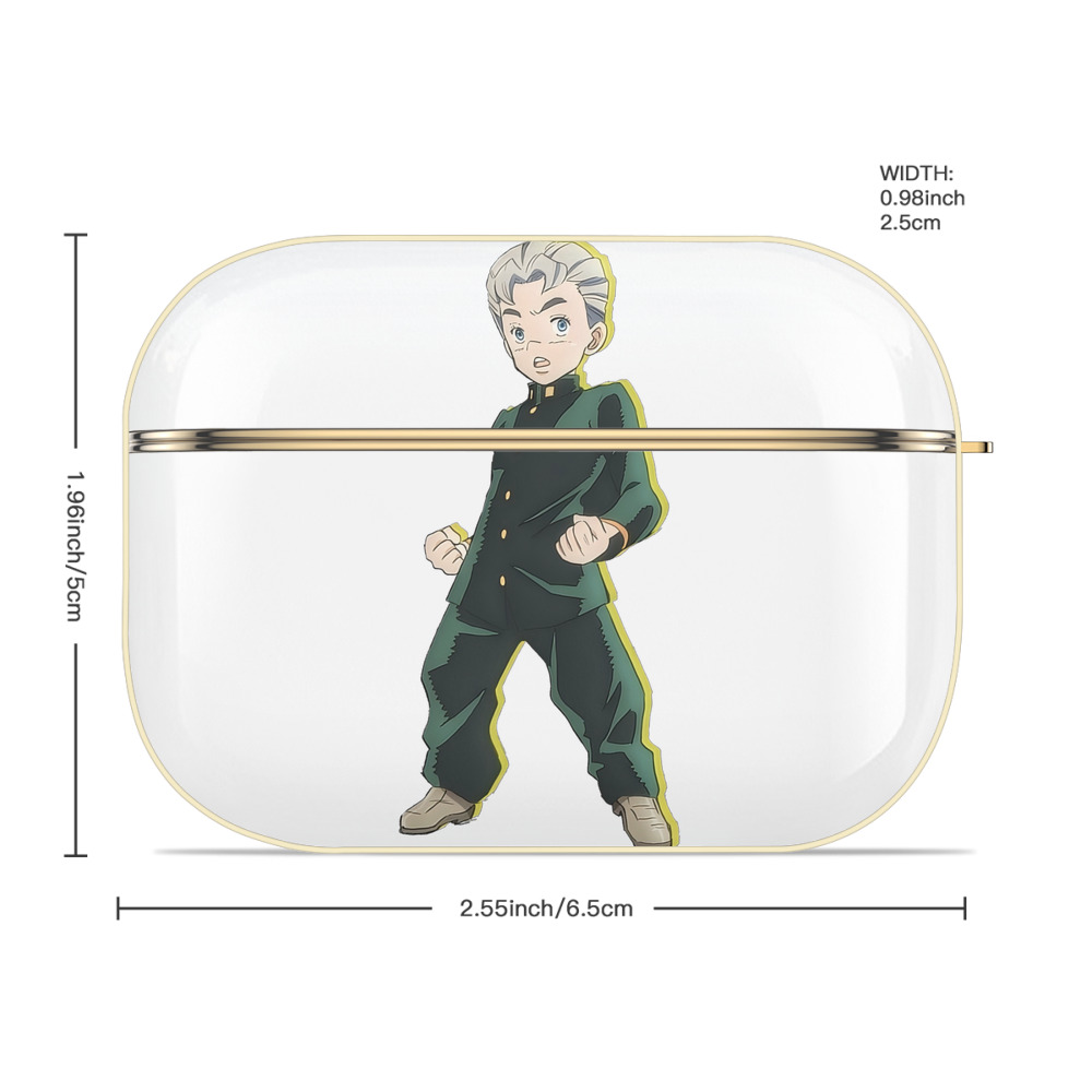 ジョジョの奇妙な冒険 広瀨康一 JoJo's Bizarre Adventure Hirose Koichi 【AirPods Pro用】ハードシェル保護ケース｜耐衝撃・防指紋・カラビナ付き商品仕様