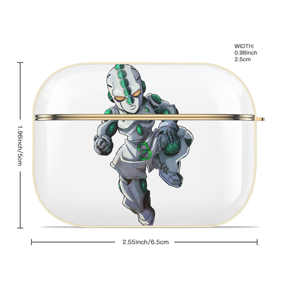 ジョジョの奇妙な冒険 広瀨康一 JoJo's Bizarre Adventure Hirose Koichi 【AirPods Pro用】ハードシェル保護ケース｜耐衝撃・防指紋・カラビナ付き商品仕様