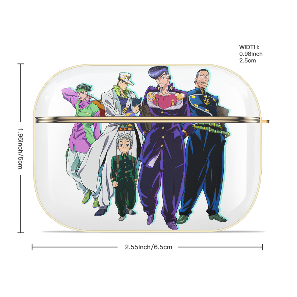 ジョジョの奇妙な冒険 JoJo's Bizarre Adventure 【AirPods Pro用】ハードシェル保護ケース｜耐衝撃・防指紋・カラビナ付き商品仕様