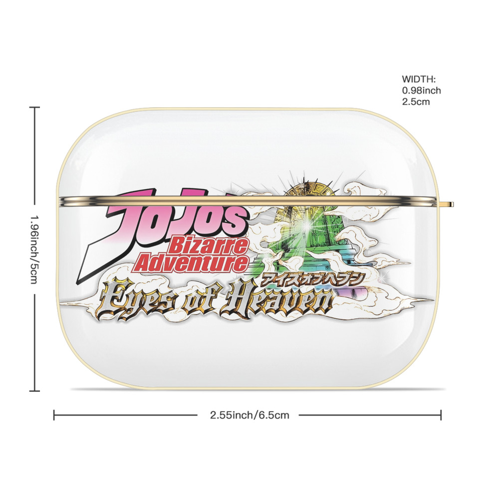 ジョジョの奇妙な冒険 JoJo's Bizarre Adventure 【AirPods Pro用】ハードシェル保護ケース｜耐衝撃・防指紋・カラビナ付き商品仕様