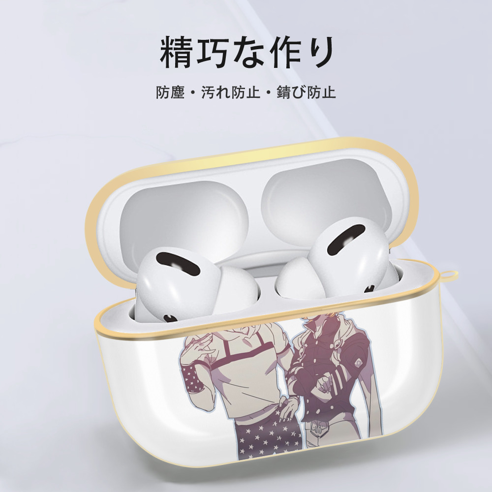 ジョジョの奇妙な冒険 JoJo's Bizarre Adventure 【AirPods Pro用】ハードシェル保護ケース｜耐衝撃・防指紋・カラビナ付き商品仕様