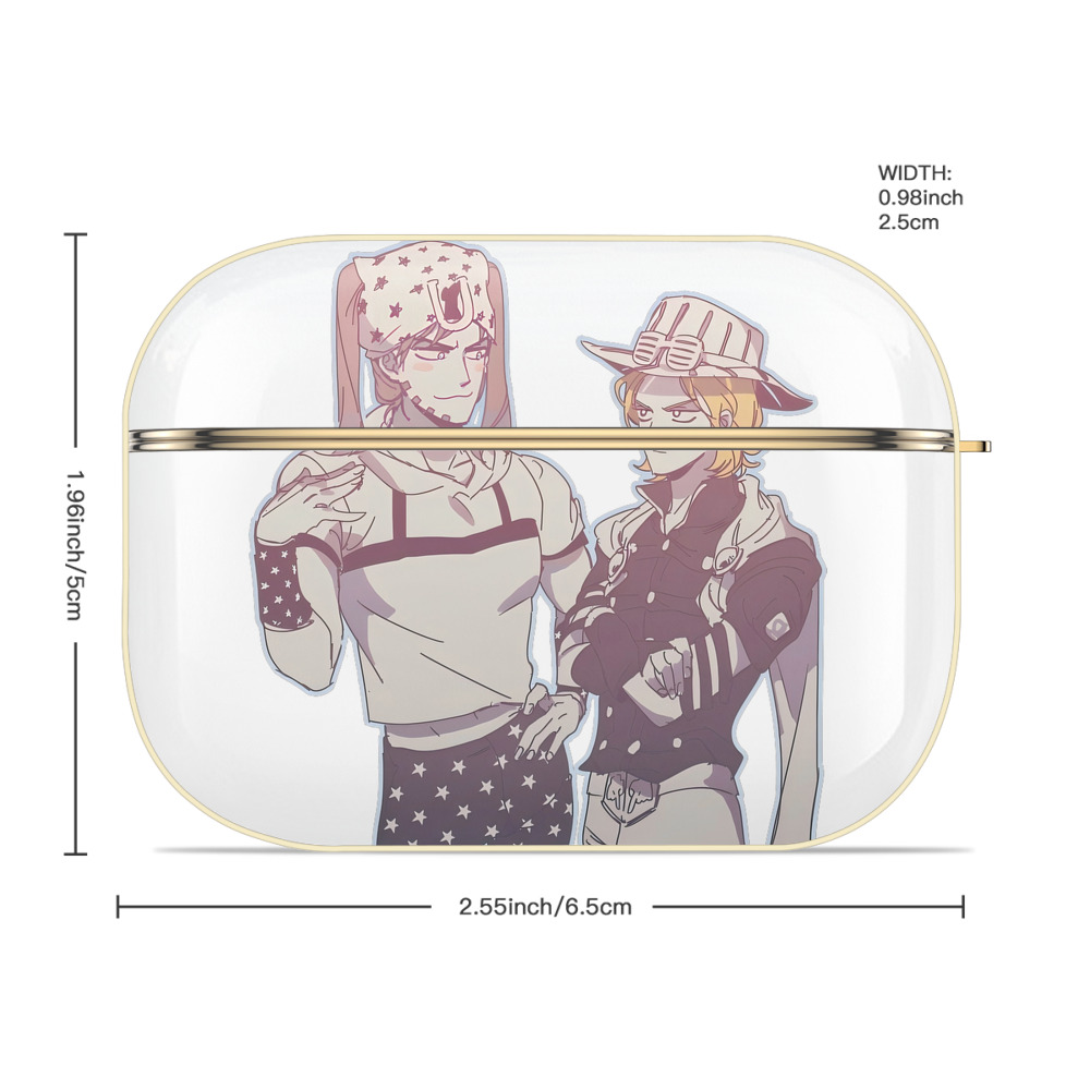 ジョジョの奇妙な冒険 JoJo's Bizarre Adventure 【AirPods Pro用】ハードシェル保護ケース｜耐衝撃・防指紋・カラビナ付き商品仕様