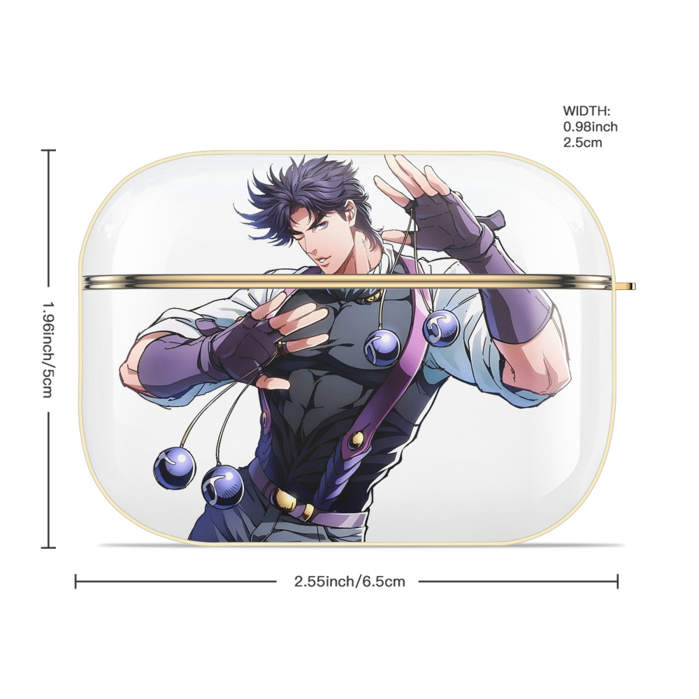 ジョジョの奇妙な冒険 JoJo's Bizarre Adventure 【AirPods Pro用】ハードシェル保護ケース｜耐衝撃・防指紋・カラビナ付き商品仕様