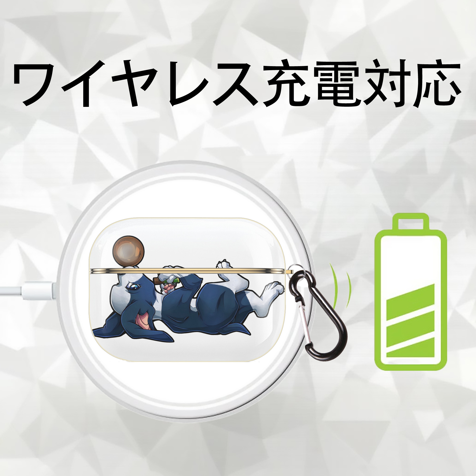 ジョジョの奇妙な冒険 JoJo's Bizarre Adventure 【AirPods Pro用】ハードシェル保護ケース｜耐衝撃・防指紋・カラビナ付き商品仕様
