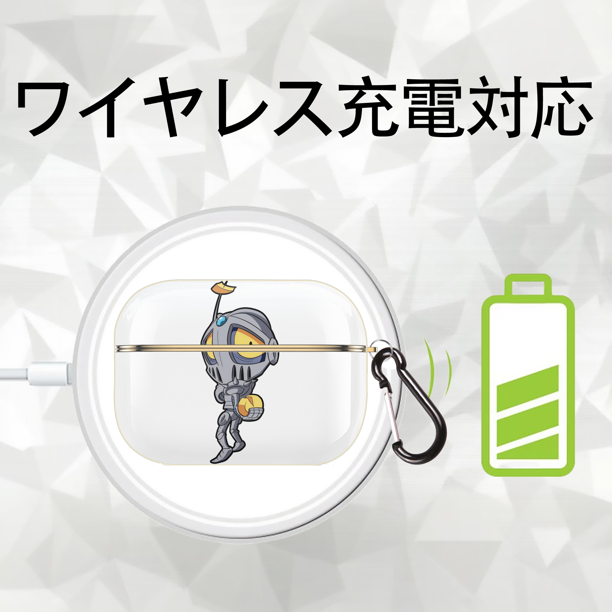 ジョジョの奇妙な冒険 JoJo's Bizarre Adventure 【AirPods Pro用】ハードシェル保護ケース｜耐衝撃・防指紋・カラビナ付き商品仕様