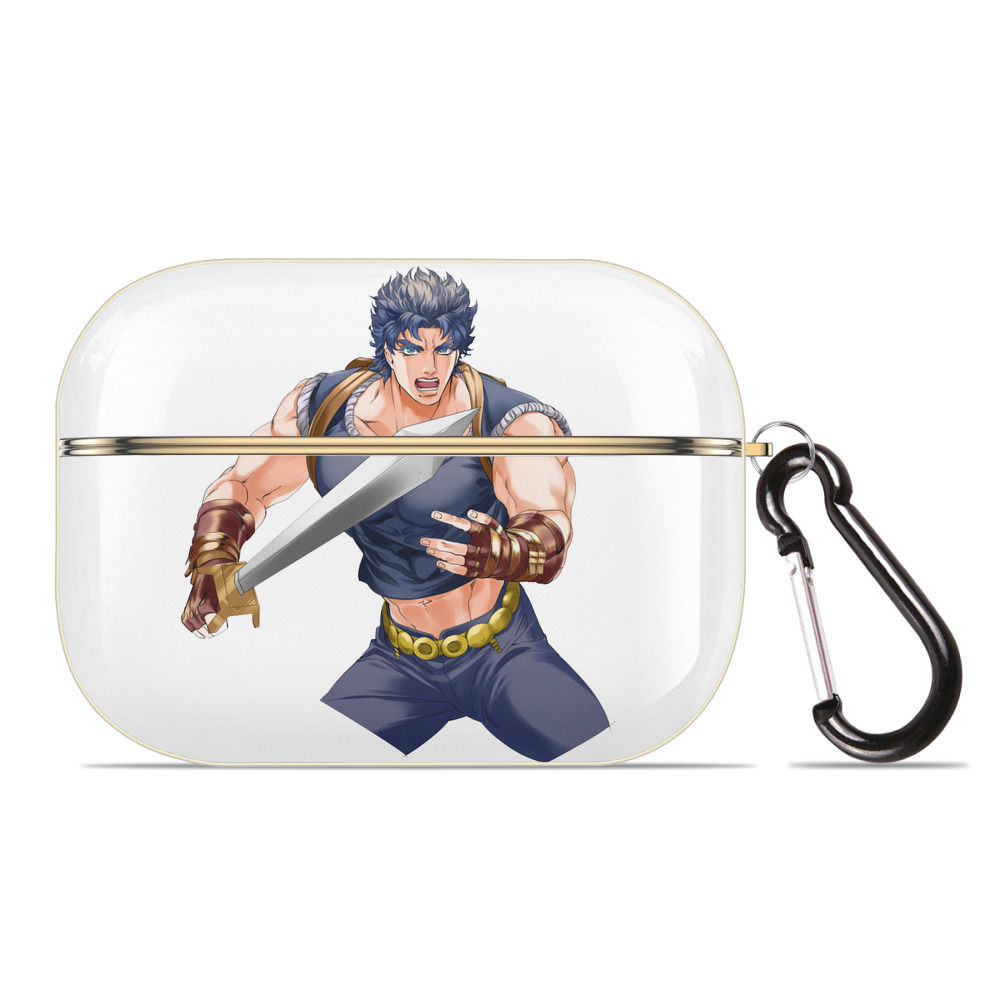 （画像用） ジョジョの奇妙な冒険 /ジョナサン?ジョースター JoJo's Bizarre Adventure Jonathan Joestar 【AirPods Pro用】ハードシェル保護ケース｜耐衝撃・防指紋・カラビナ付き商品仕様