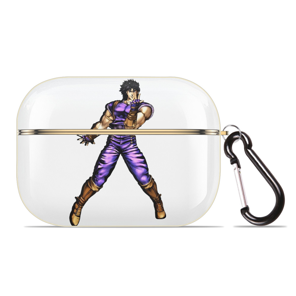 （画像用） ジョジョの奇妙な冒険 /ジョナサン?ジョースター JoJo's Bizarre Adventure Jonathan Joestar 【AirPods Pro用】ハードシェル保護ケース｜耐衝撃・防指紋・カラビナ付き商品仕様
