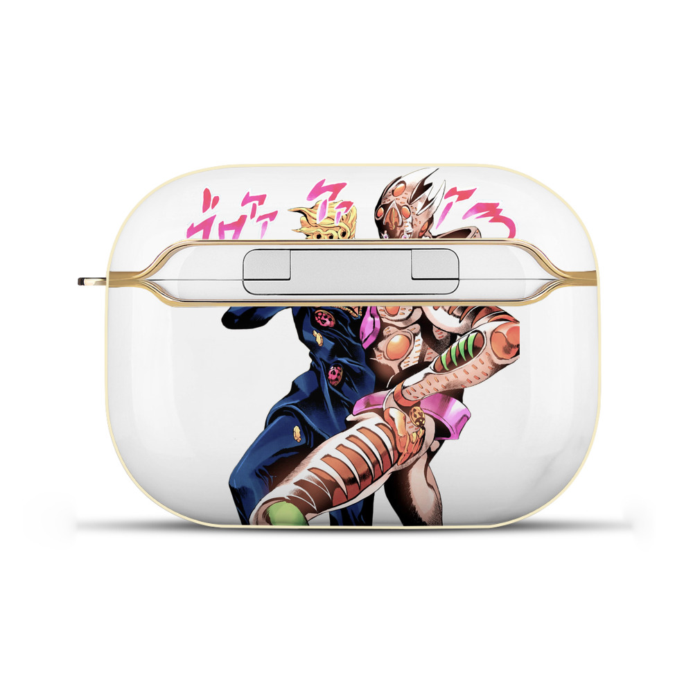 （画像用） ジョジョの奇妙な冒険 ジョルノ?ジョバァーナ JoJo's Bizarre Adventure Giorno Giovanna 【AirPods Pro用】ハードシェル保護ケース｜耐衝撃・防指紋・カラビナ付き商品仕様