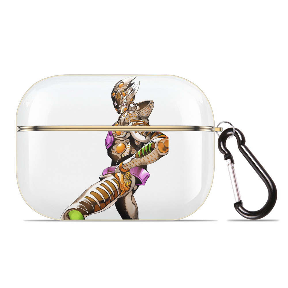 （画像用） ジョジョの奇妙な冒険 ジョルノ?ジョバァーナ JoJo's Bizarre Adventure Giorno Giovanna 【AirPods Pro用】ハードシェル保護ケース｜耐衝撃・防指紋・カラビナ付き商品仕様
