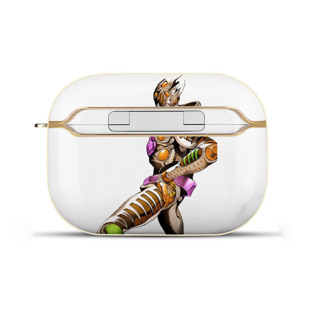 （画像用） ジョジョの奇妙な冒険 ジョルノ?ジョバァーナ JoJo's Bizarre Adventure Giorno Giovanna 【AirPods Pro用】ハードシェル保護ケース｜耐衝撃・防指紋・カラビナ付き商品仕様