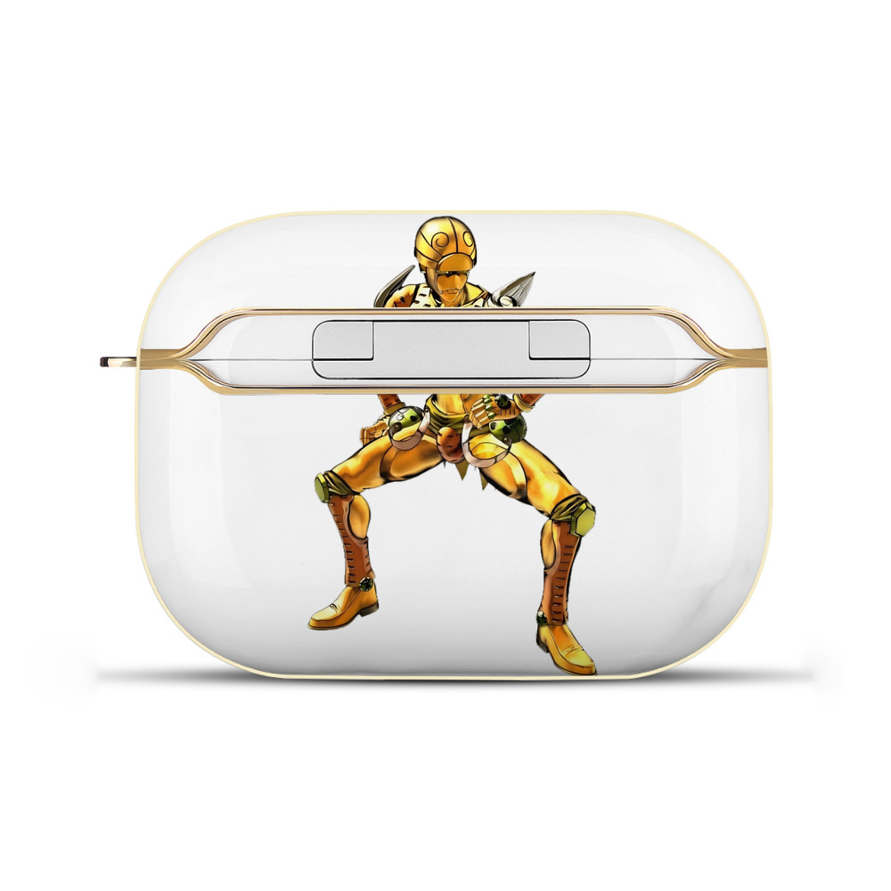 （画像用） ジョジョの奇妙な冒険 ジョルノ?ジョバァーナ JoJo's Bizarre Adventure Giorno Giovanna 【AirPods Pro用】ハードシェル保護ケース｜耐衝撃・防指紋・カラビナ付き商品仕様