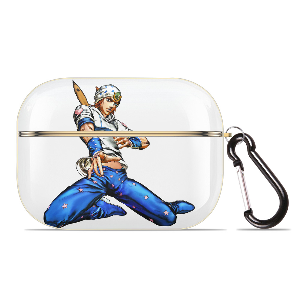 （画像用） ジョジョの奇妙な冒険 ジョナサン?ジョースター JoJo's Bizarre Adventure Jonathan Joestar 【AirPods Pro用】ハードシェル保護ケース｜耐衝撃・防指紋・カラビナ付き商品仕様