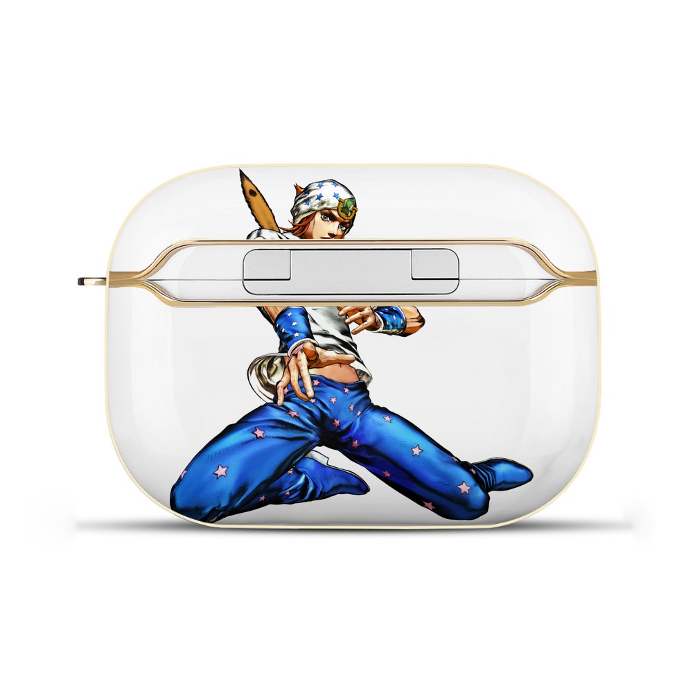 （画像用） ジョジョの奇妙な冒険 ジョナサン?ジョースター JoJo's Bizarre Adventure Jonathan Joestar 【AirPods Pro用】ハードシェル保護ケース｜耐衝撃・防指紋・カラビナ付き商品仕様