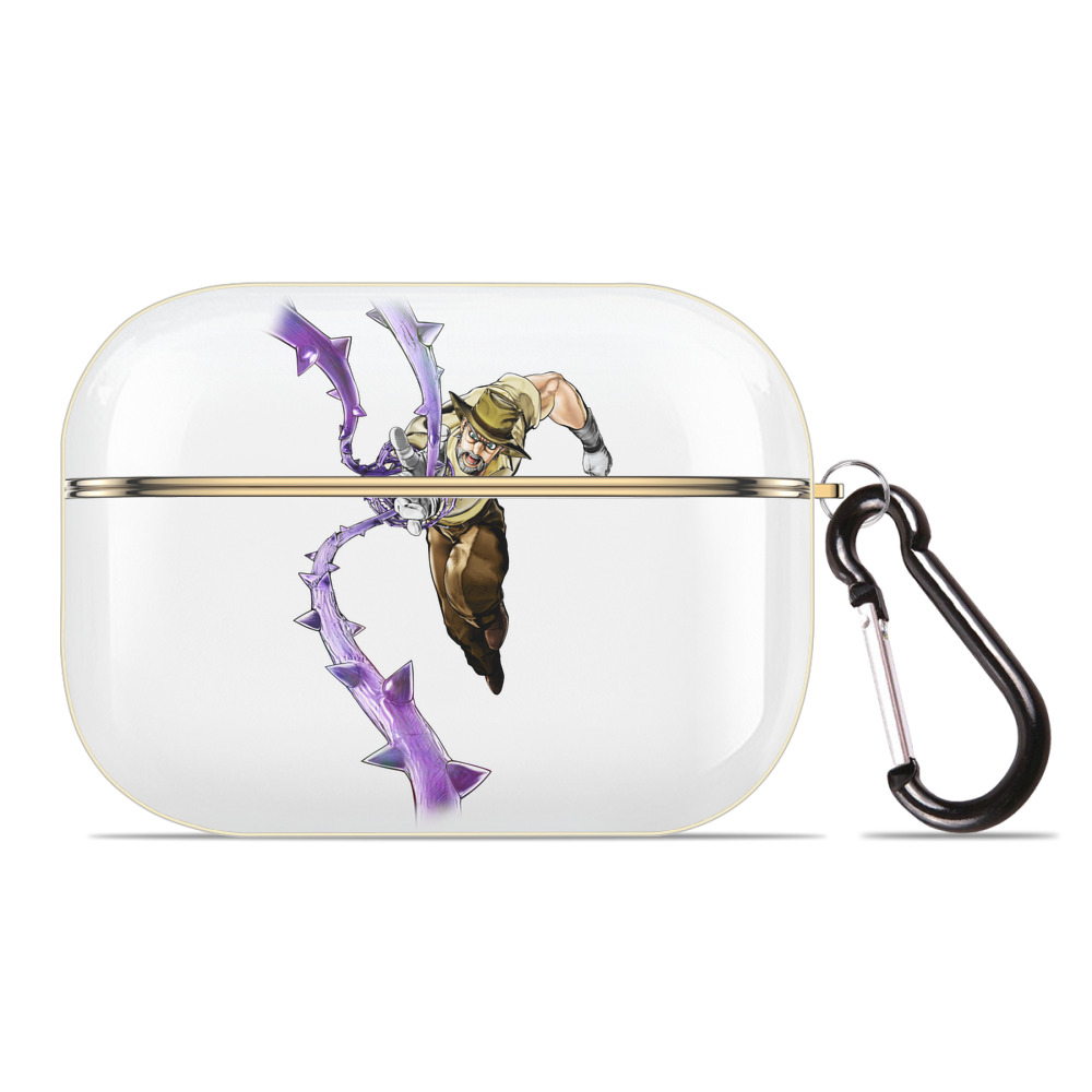 （画像用） ジョジョの奇妙な冒険 ジョセフ?ジョースター JoJo's Bizarre Adventure Joseph Joestar 【AirPods Pro用】ハードシェル保護ケース｜耐衝撃・防指紋・カラビナ付き商品仕様