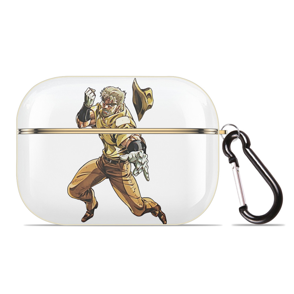 （画像用） ジョジョの奇妙な冒険 ジョセフ?ジョースター JoJo's Bizarre Adventure Joseph Joestar 【AirPods Pro用】ハードシェル保護ケース｜耐衝撃・防指紋・カラビナ付き商品仕様