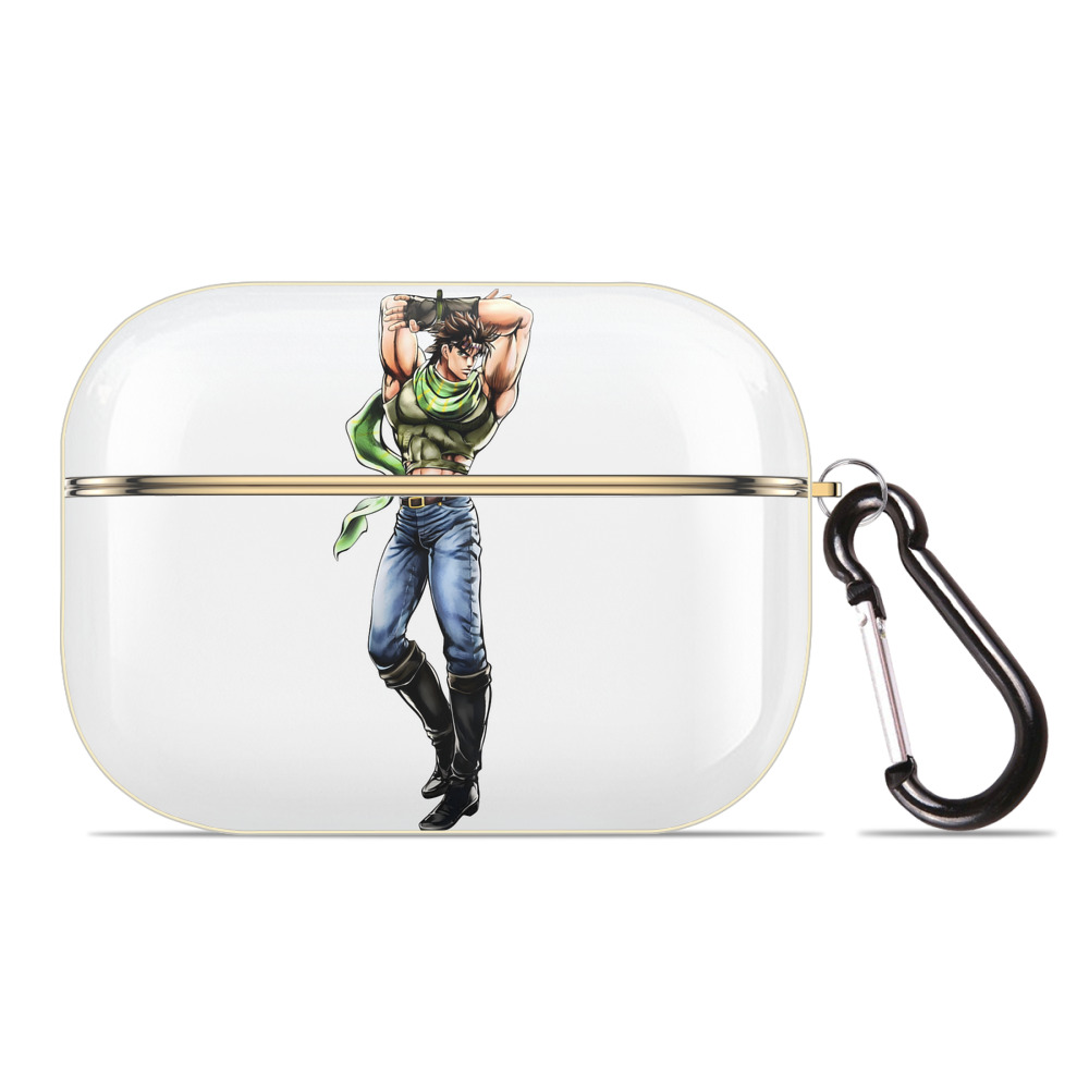 （画像用） ジョジョの奇妙な冒険 ジョセフ?ジョースター JoJo's Bizarre Adventure Joseph Joestar 【AirPods Pro用】ハードシェル保護ケース｜耐衝撃・防指紋・カラビナ付き商品仕様